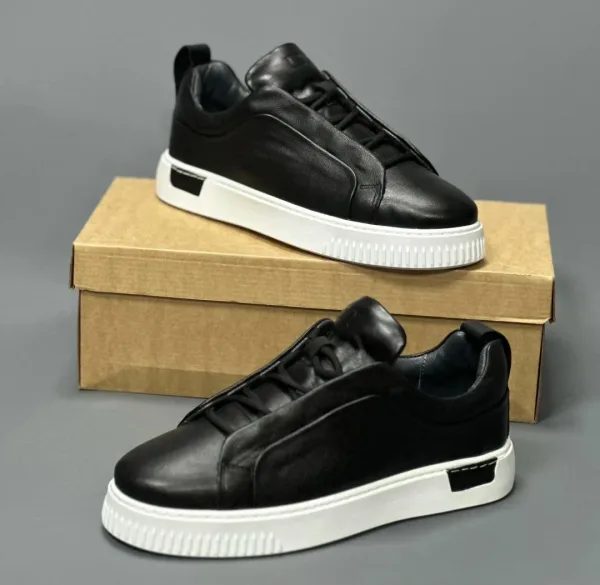 Мужские кожаные ботинки BALEN — фото 26
