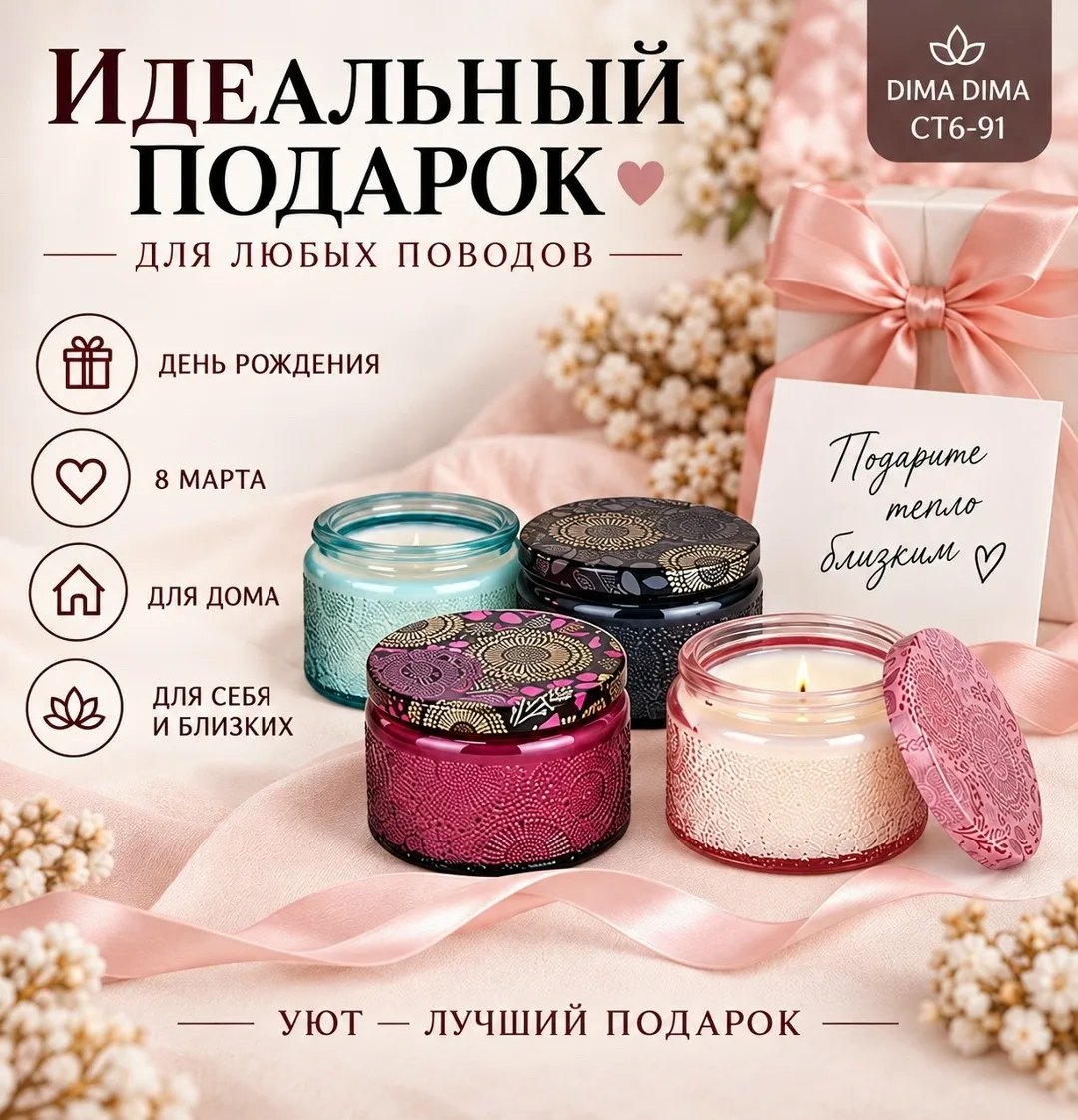 НОВОГОДНИЕ АРОМАТИЧЕСКИХ СВЕЧИ — фото 3