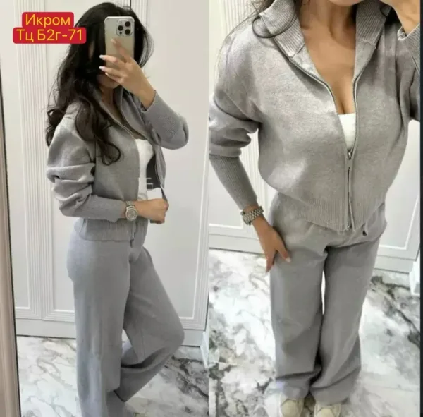 Костюм двойка из мягкой вискозы с добавлением кашемира — фото 7