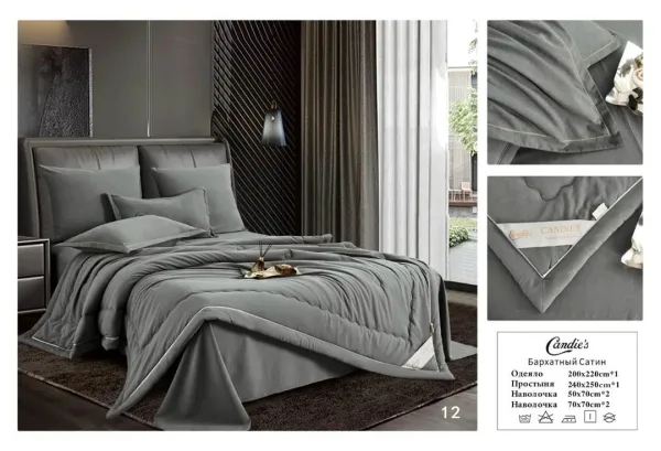 Комплект постельного белья, хлопок Белый — фото 8