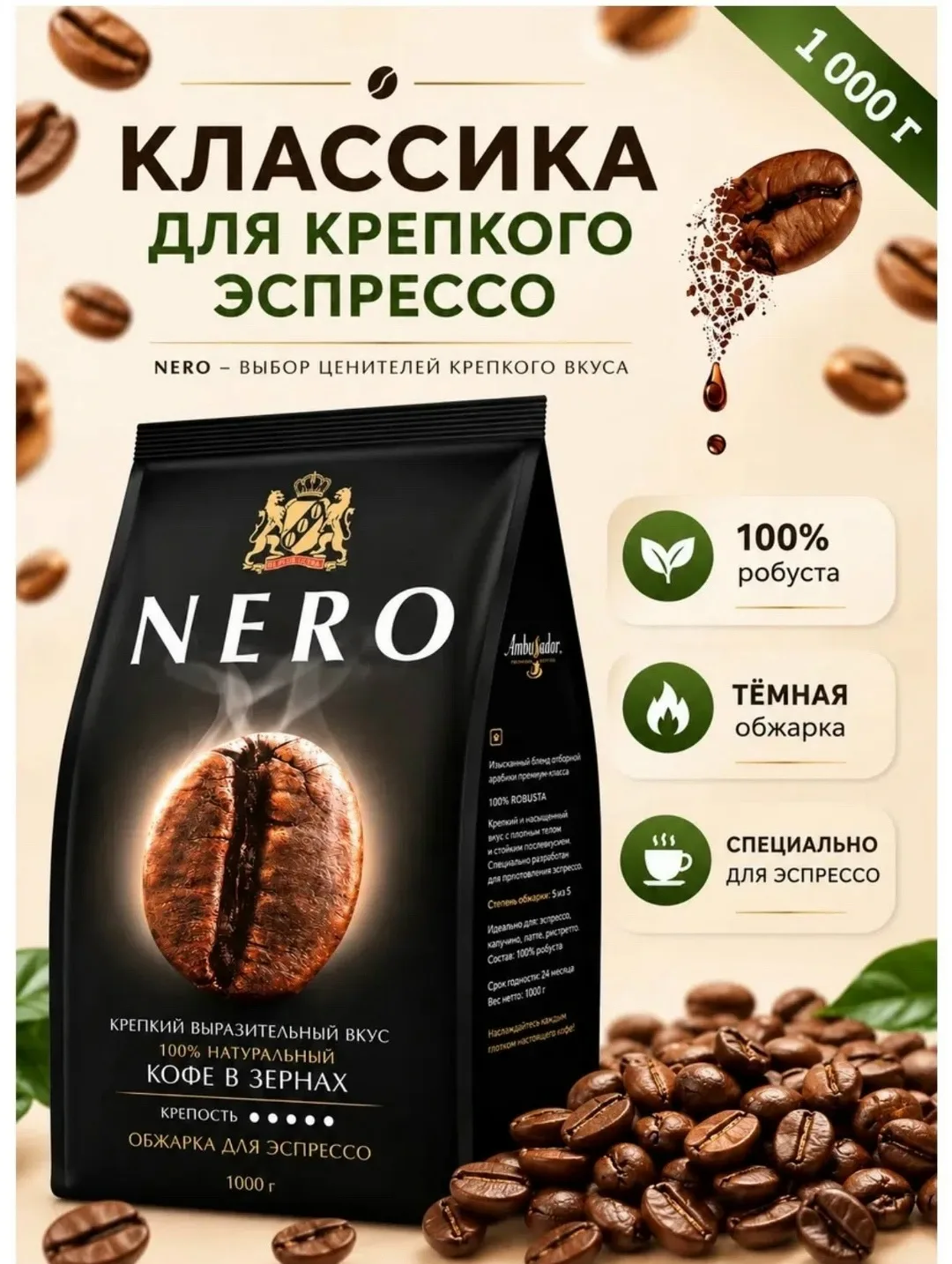 Ambassador Nero В упаковке — фото 2