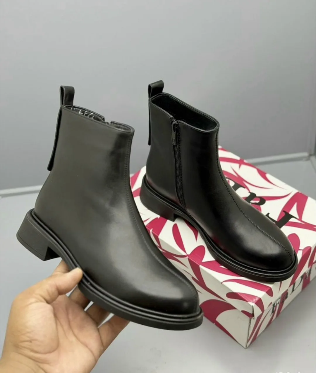 Ботинки кожаные — фото 4