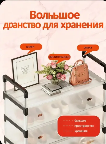 Обувница с шестью ярусами практичное — фото 10
