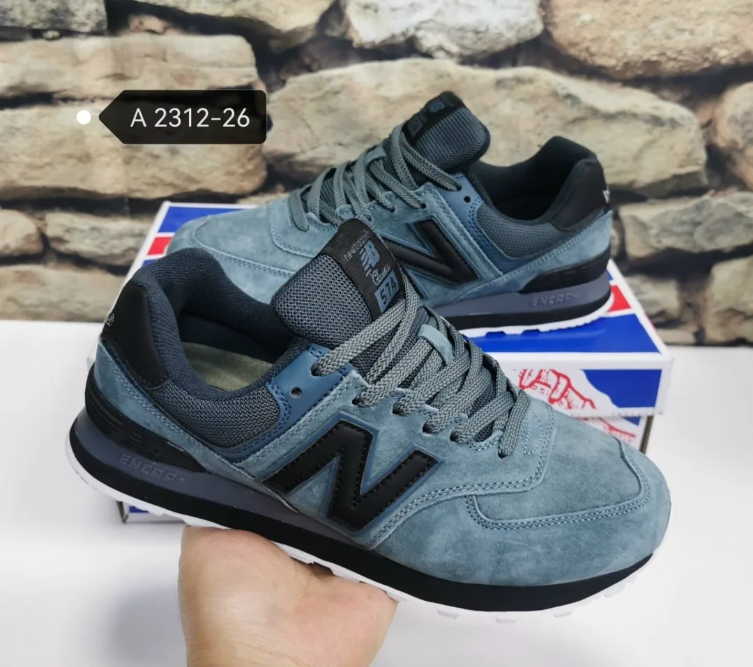 Кроссовки New Balance 574 из натуральной замши — фото 1
