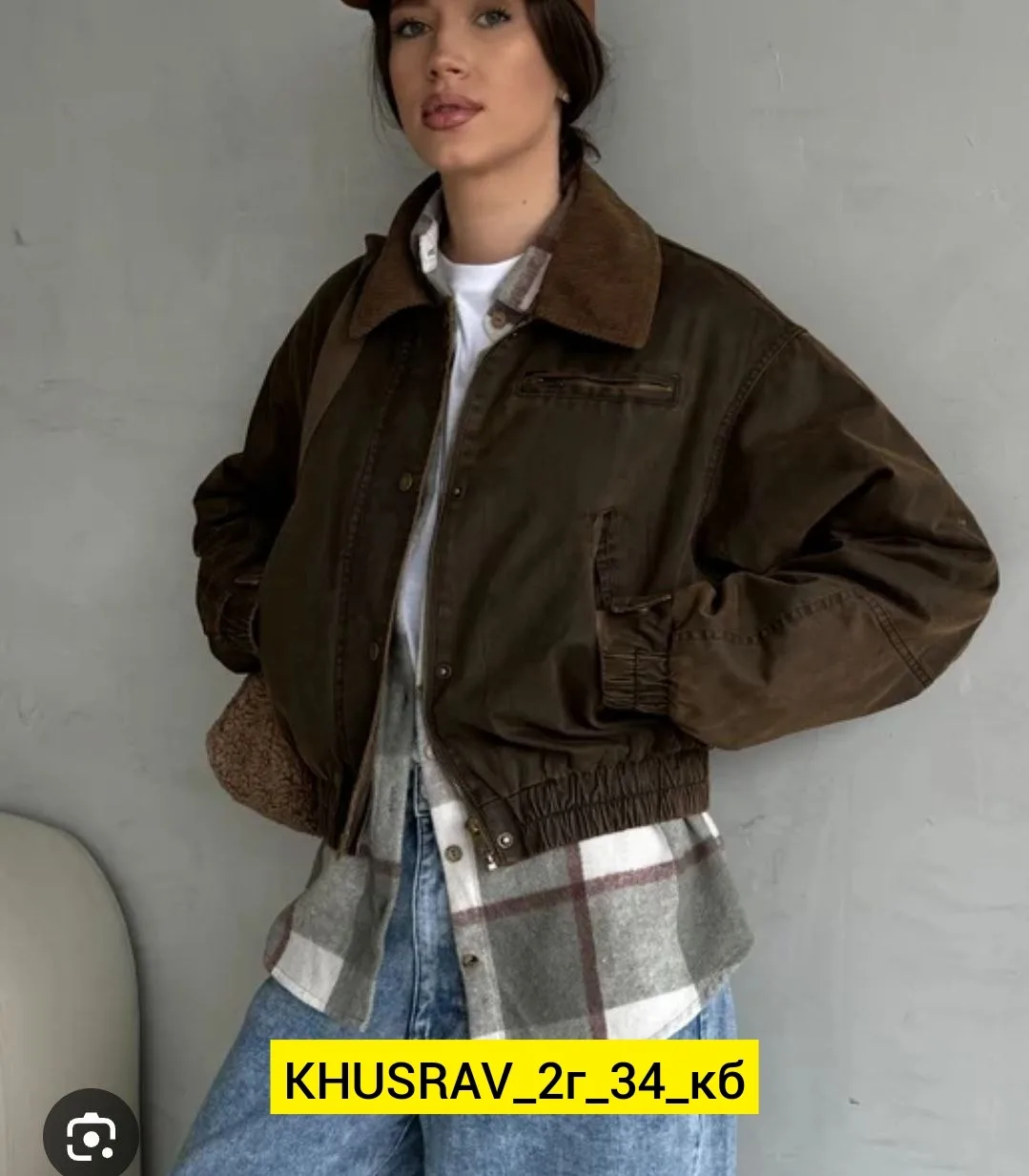 Куртка хлопок замша — фото 5