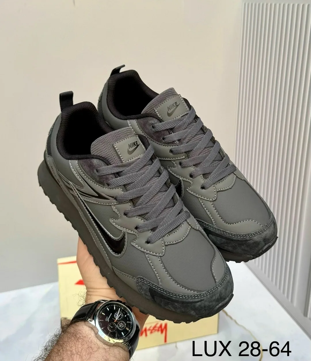 Кроссовки мужские NIKE из натуральной замши — фото 4