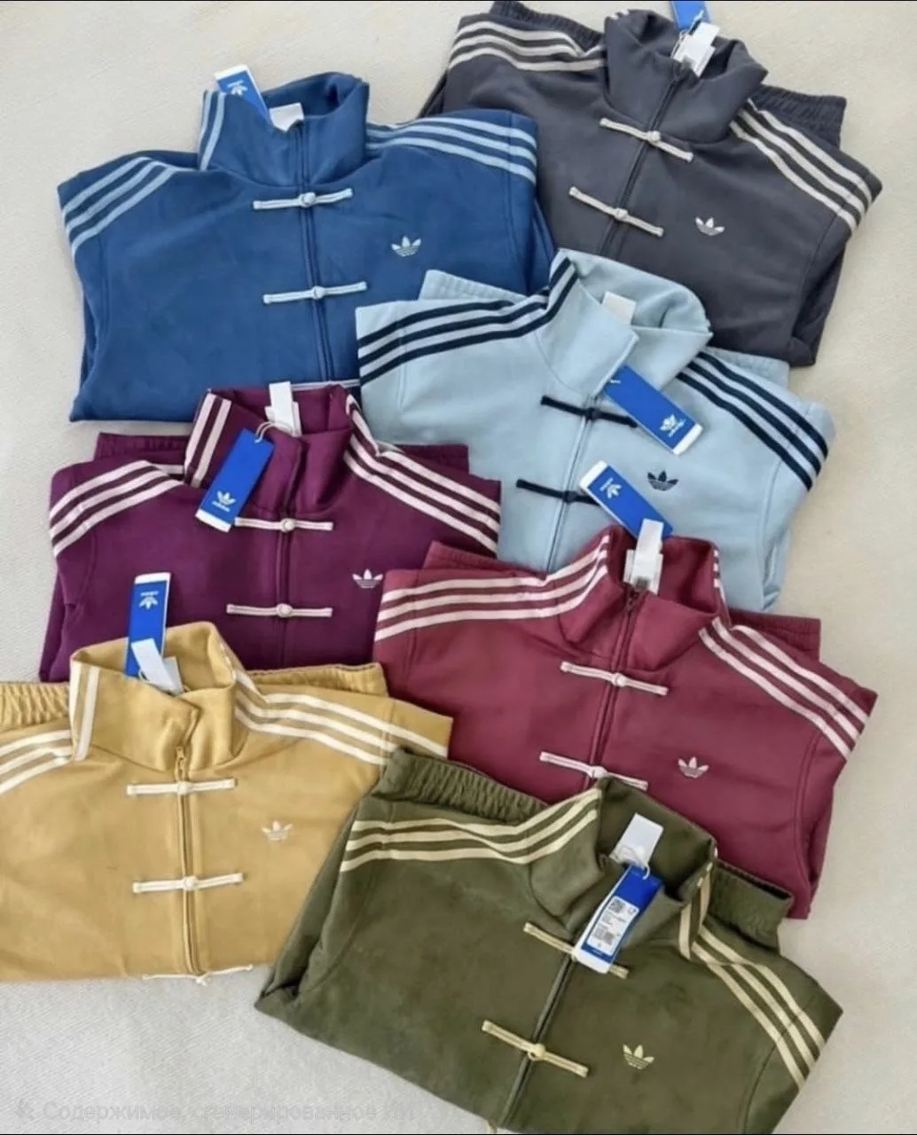 Бомбер унисекс Adidas, нео-китайский стиль — фото 6
