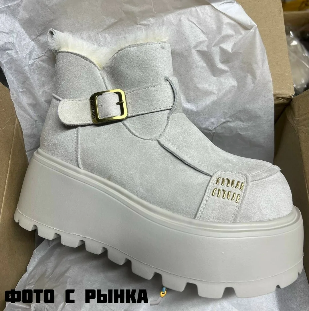 Угги зима на платформе — фото 15
