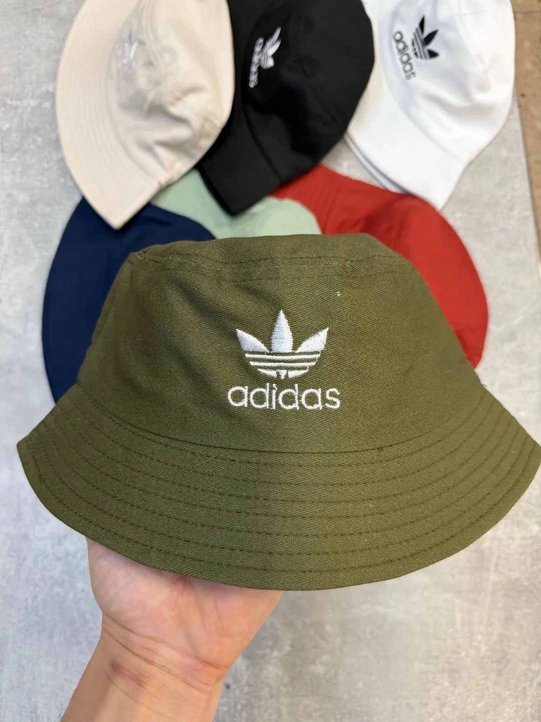 Шапка Панама Adidas, хлопок — фото 7
