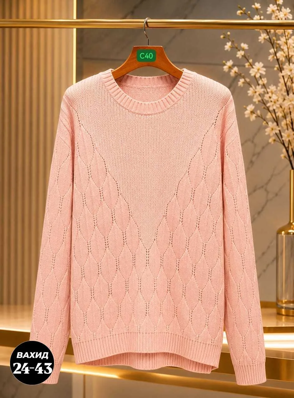 Свитер из вязаного кашемира — фото 5
