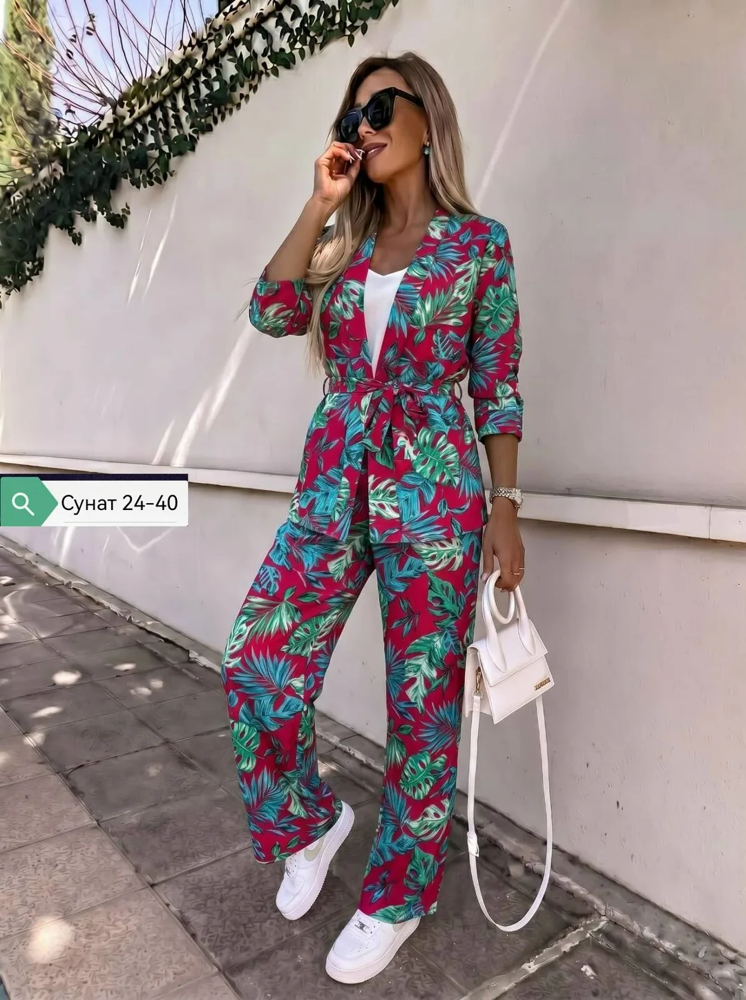Бомбические костюм Тройка создают интересный стиль Смотрятся современно и дорого Ткань Мияги лен Ткань топик Сингапур Фа — фото 2