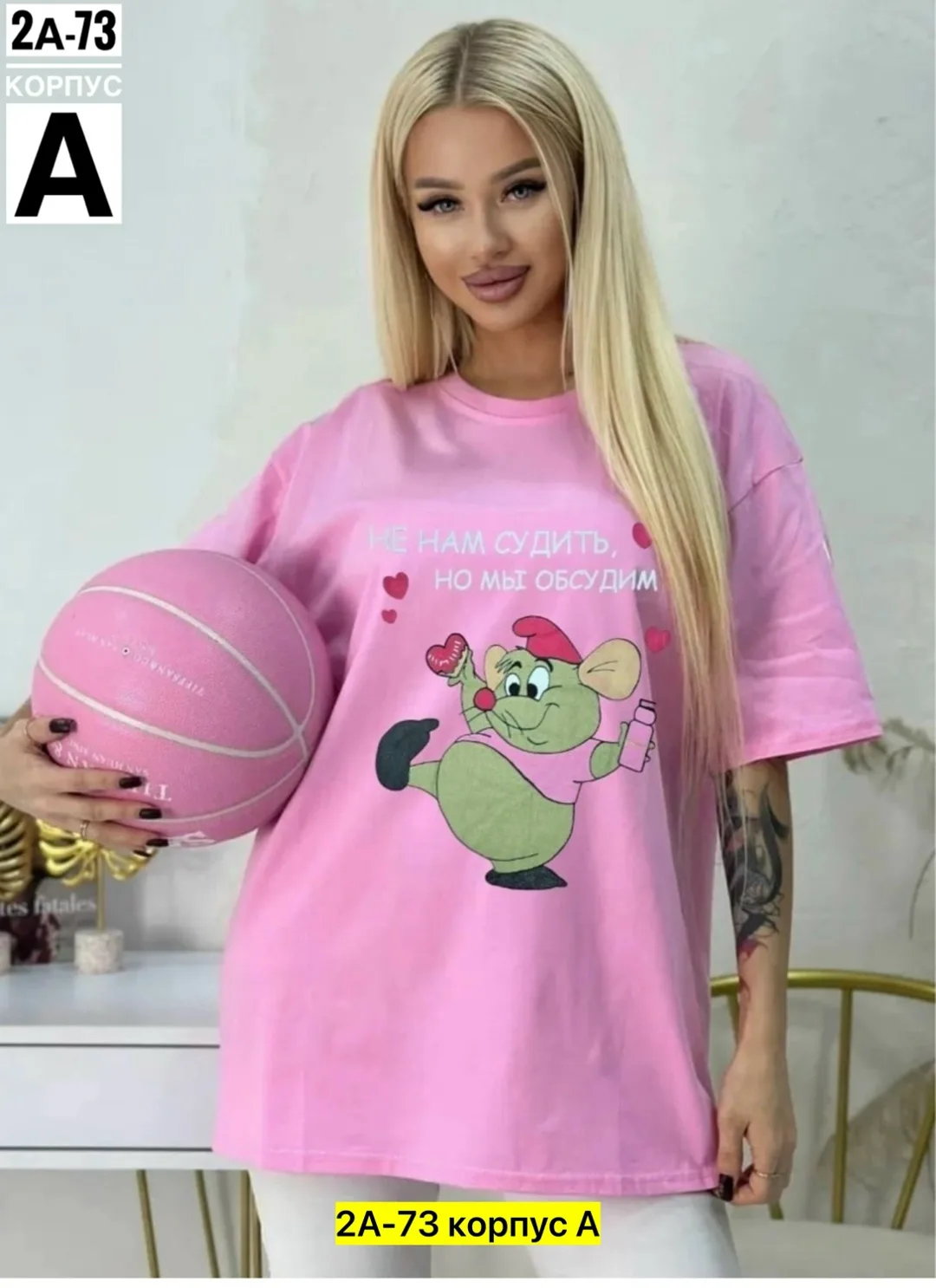 Однотонная футболка из натурального хлопка — фото 3