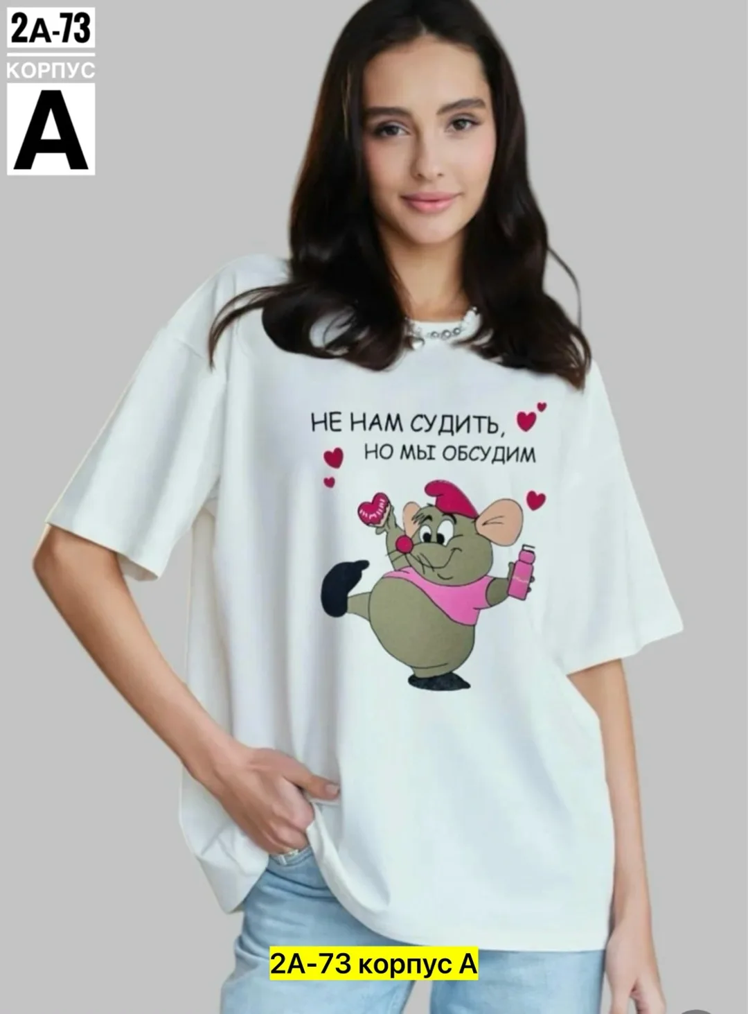 Однотонная футболка из натурального хлопка — фото 5