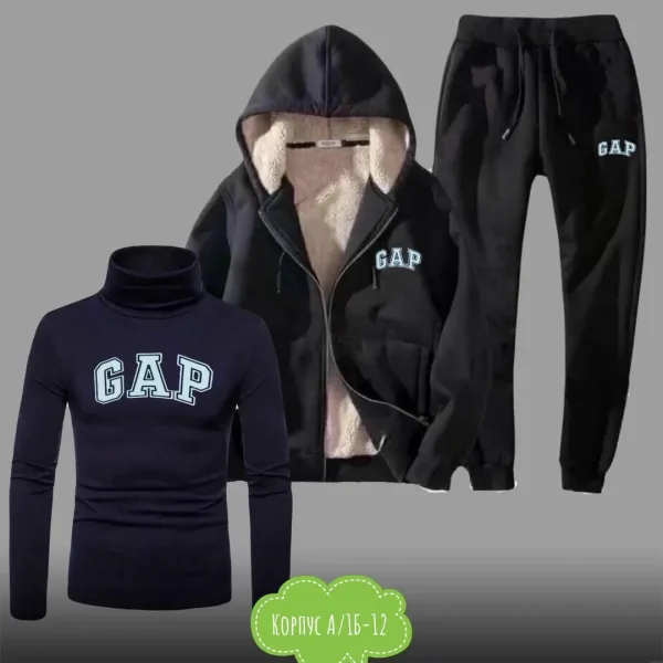 Костюм тройка для мужчин из искусственного меха — фото 5