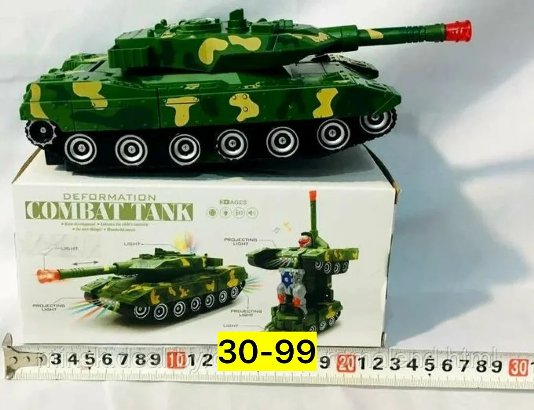Пластиковая музыкальная игрушка в форме танка — фото 7
