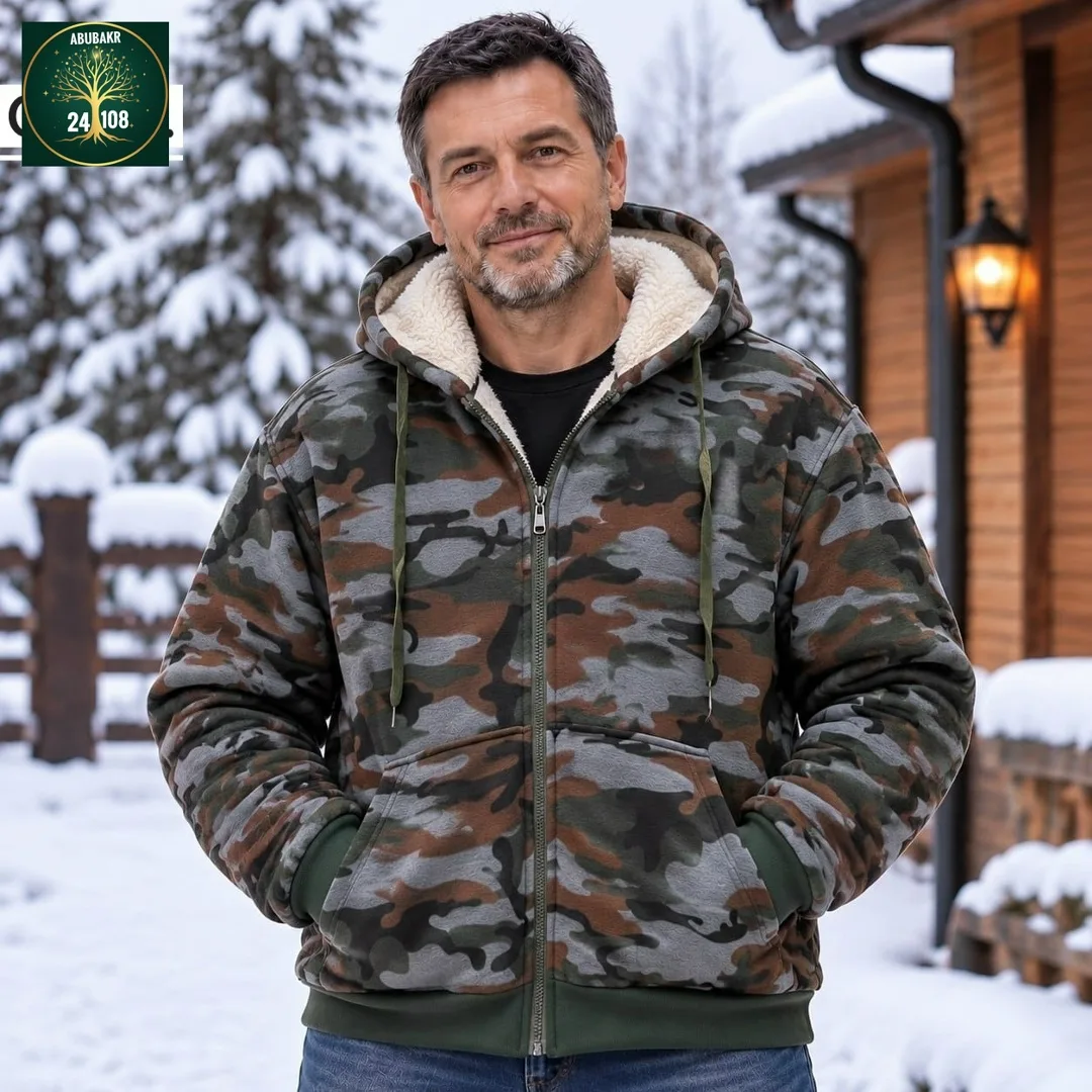 Утеплённая флисовая Толстовка С мехом прямо зима — фото 2