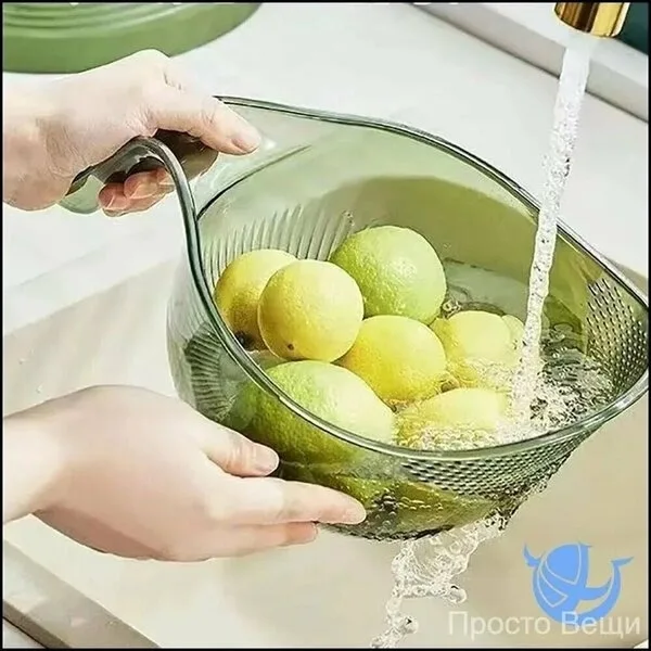 Посуда ДУРШЛАГ-ЧАША — УДОБНЫЙ ПОМОЩНИК НА КУХНЕ — фото 4