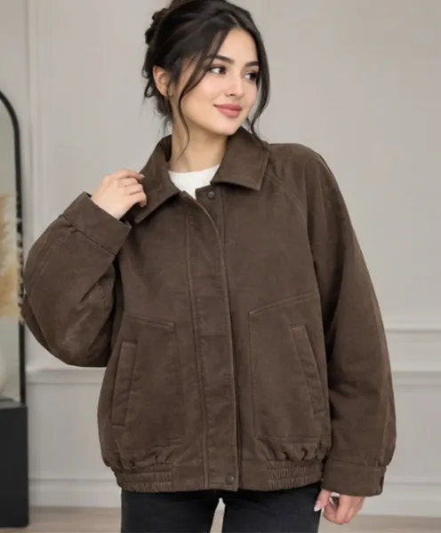 Стильная косуха, замша — фото 4