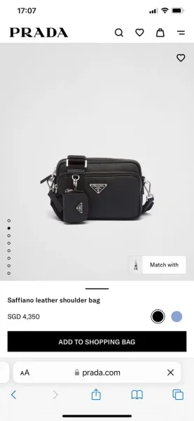 Сумка Prada Saffiano Cross-body — фото 2