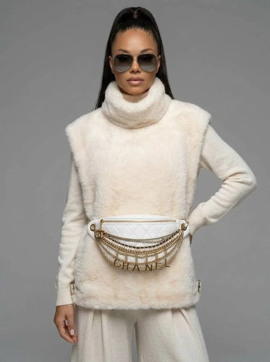 Нереально крутые и мягкие манишки MAX MARA из эко меха под норку — фото 2
