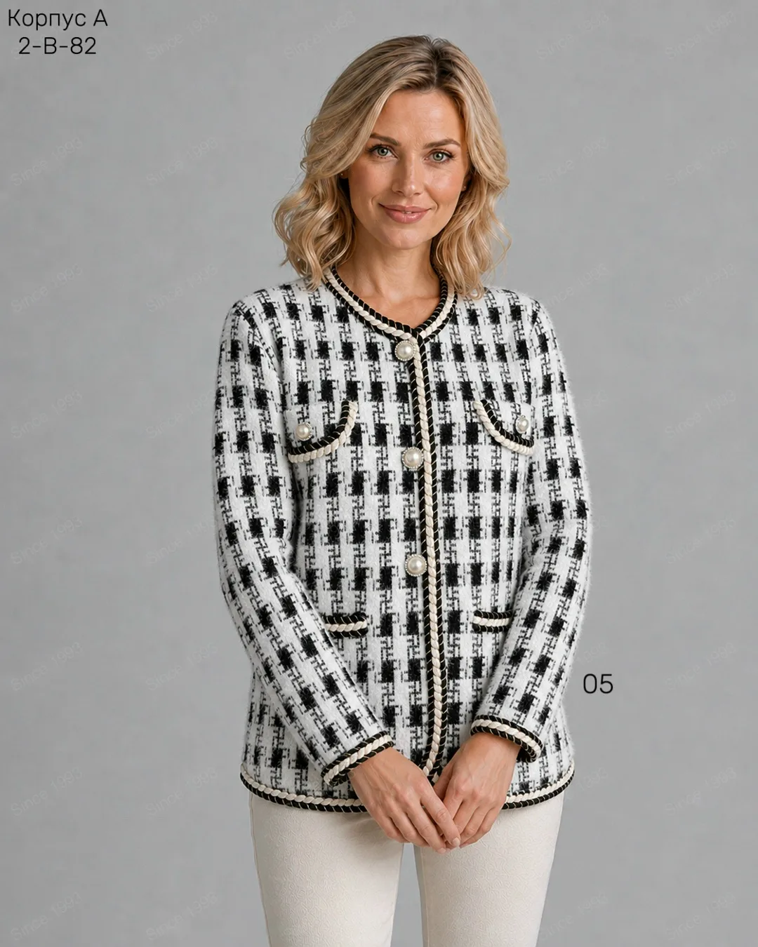 Женский кардиган из смесового материала 20 WOOL, 80 POLYESTER — фото 10