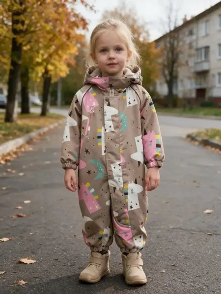 Комбинезон детский осенний Misha Lasiele Бежевый — фото 1