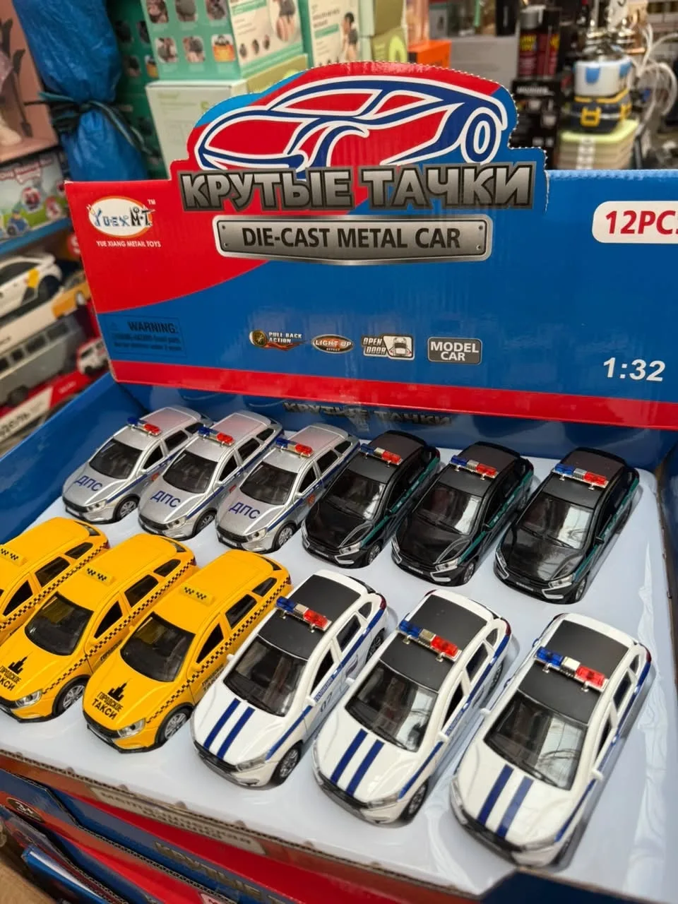 Металлическая игрушечная машина с музыкальным механизмом — фото 4