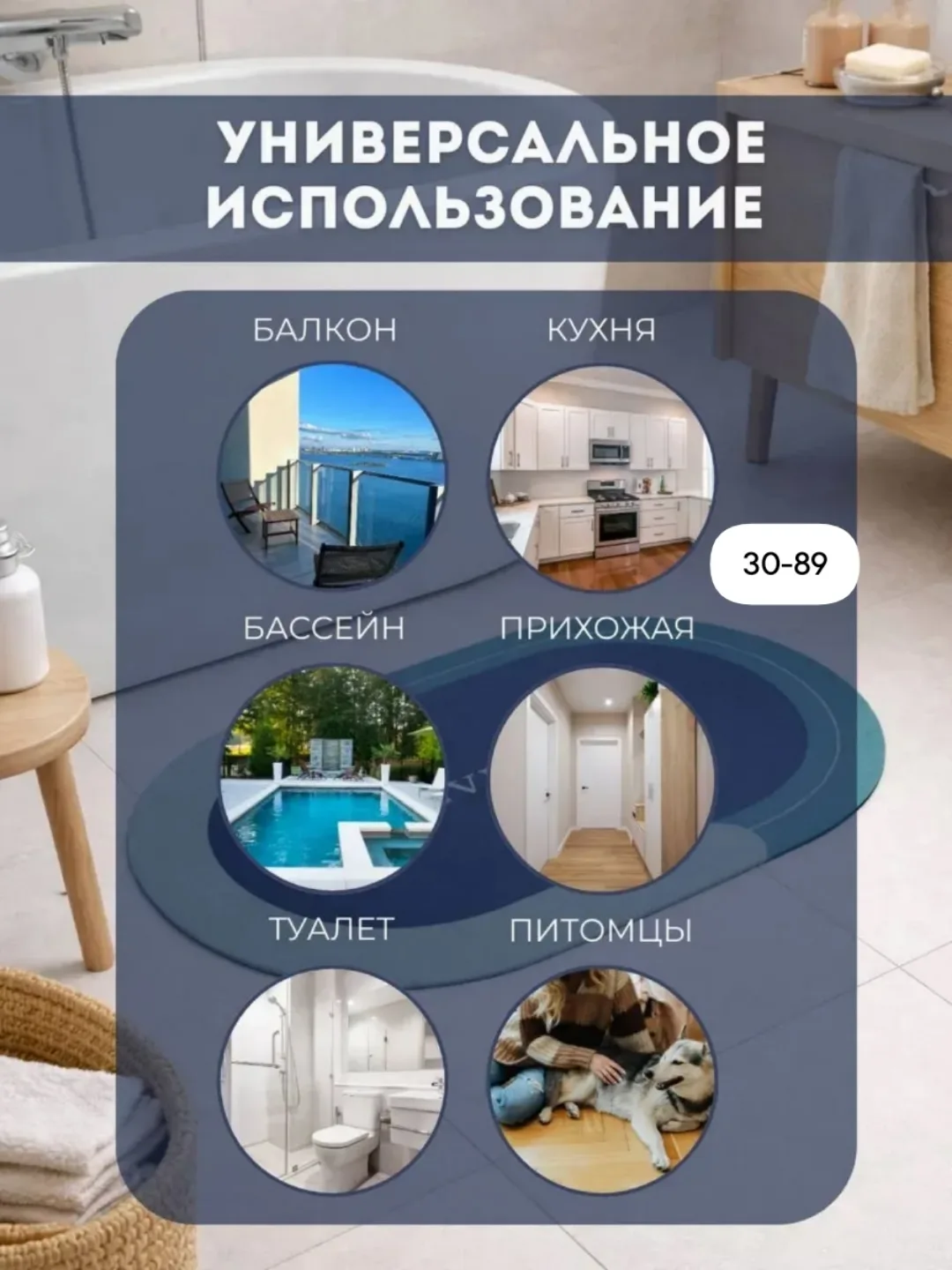 Коврик для ванной — фото 4