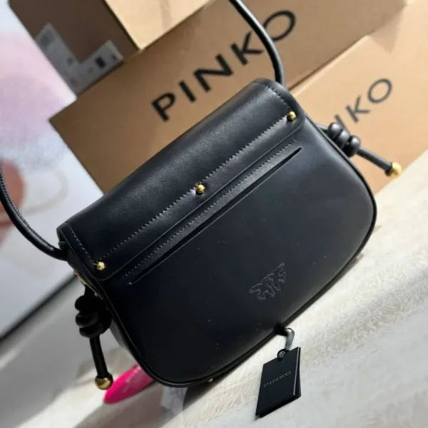 Сумка PINKO из натуральной кожи Розовый — фото 4