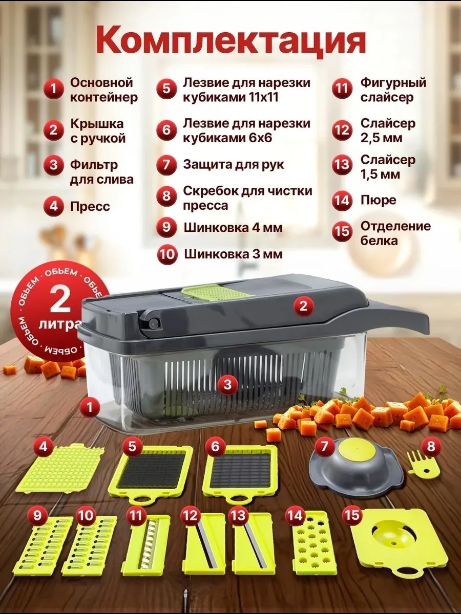 Возможность мытья в посудомоечной машине нет Зелёный — фото 7