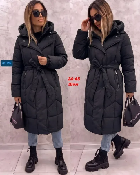Утеплённая куртка из фабричного материала с наполнителем холофайбер — фото 4