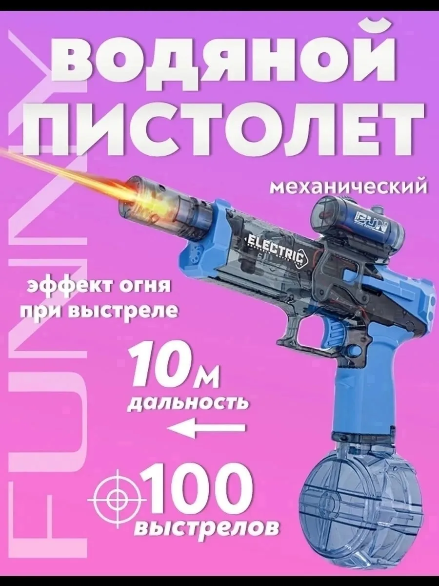 ВАУ, 2025 года Водный пистолет с подвижным затвором Blowback . Система Blowback блоубэк обеспечивает возвратно-поступате — фото 8