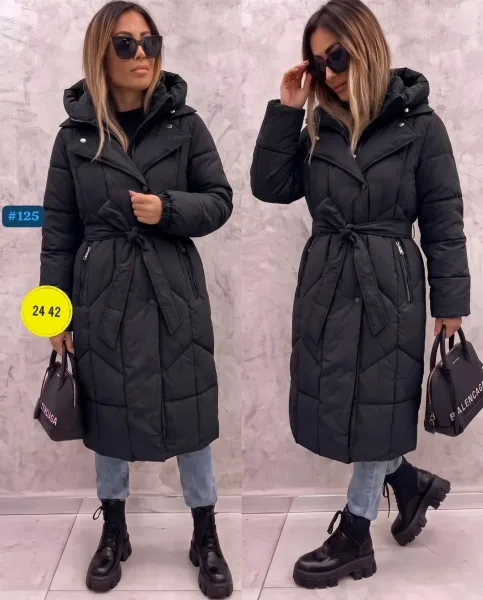 Утеплённая куртка из фабричного материала с наполнителем холофайбер — фото 3