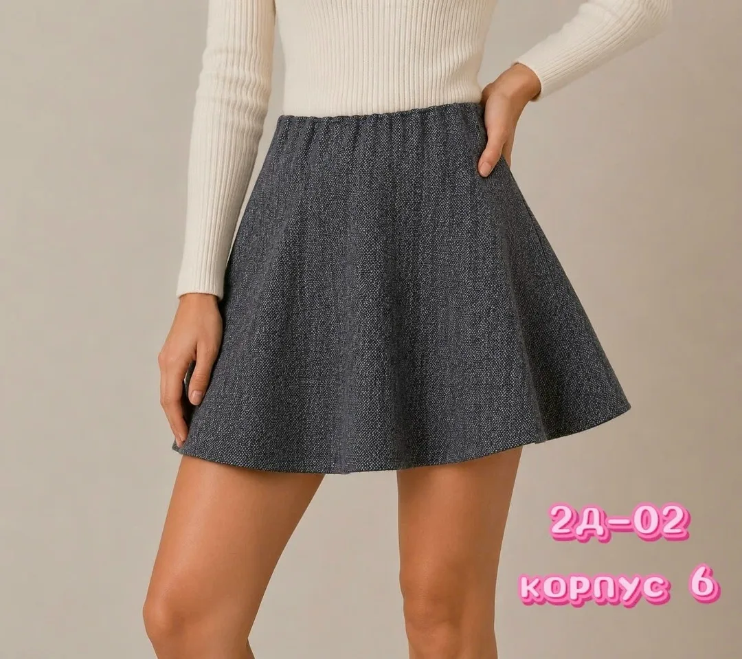 Юбка из натурального хлопка — фото 8