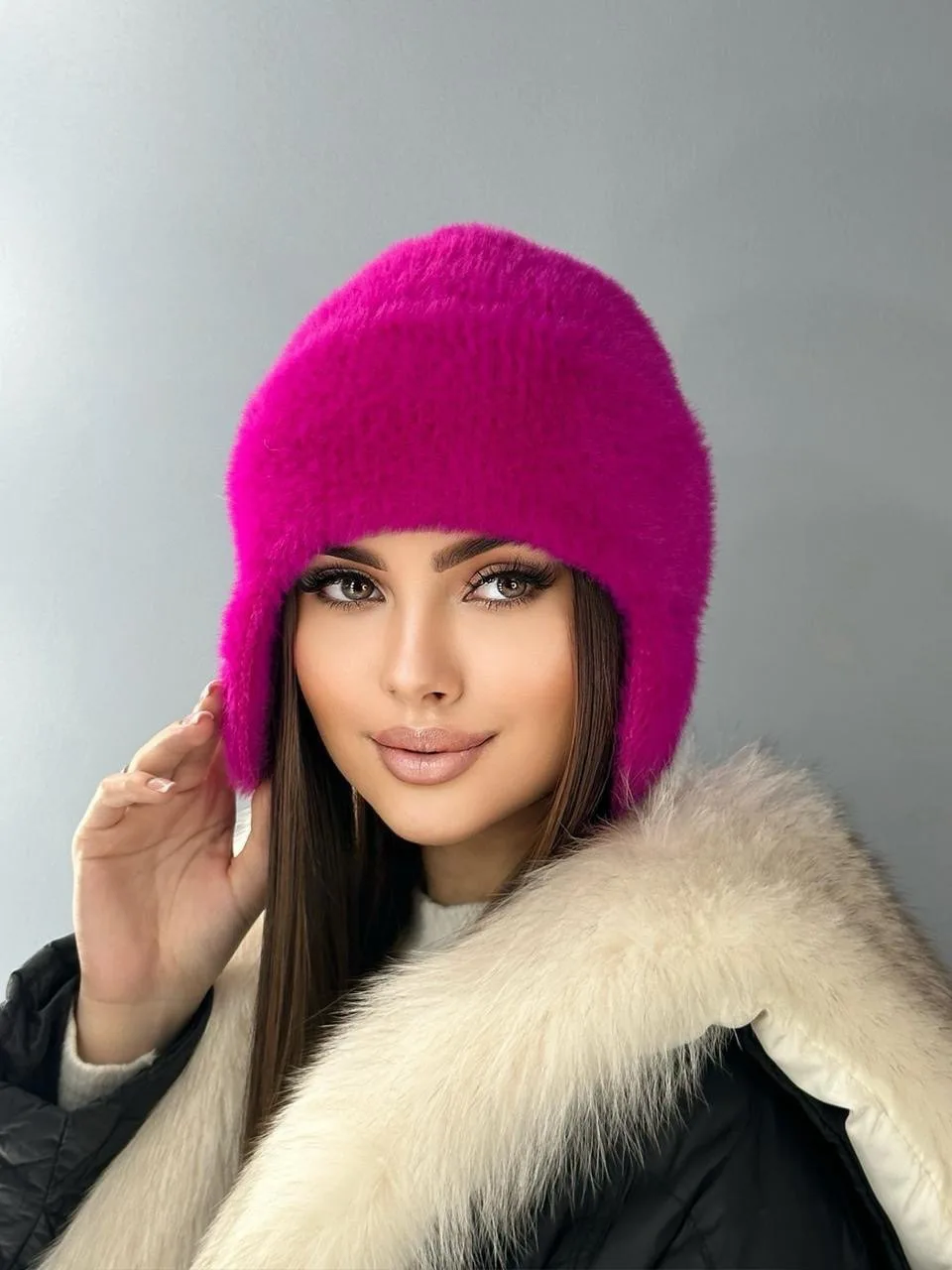 Женская шапка из алипака — фото 6