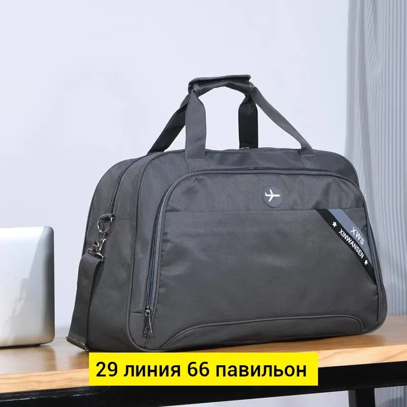 Спортивная сумка из водонепроницаемой ткани с регулируемым плечевым ремнем — фото 7