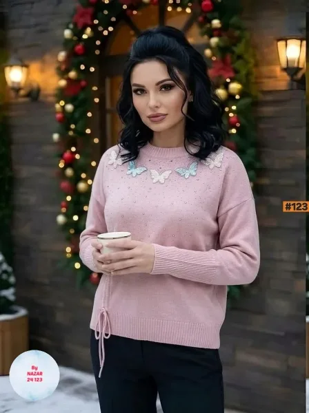 Женская кофточка из натурального кашемира — фото 5