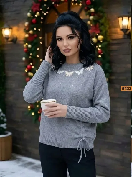 Женская кофточка из натурального кашемира — фото 6