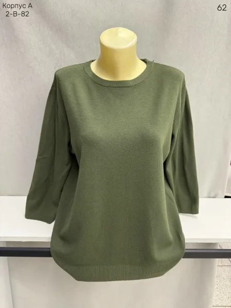 Женский свитер из смесового материала с добавлением кашемира и шерсти — фото 8