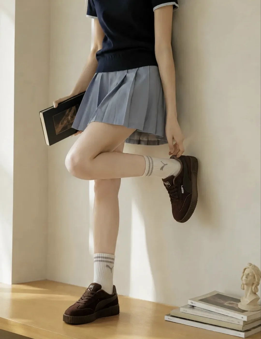 Кроссовки из замши — фото 9