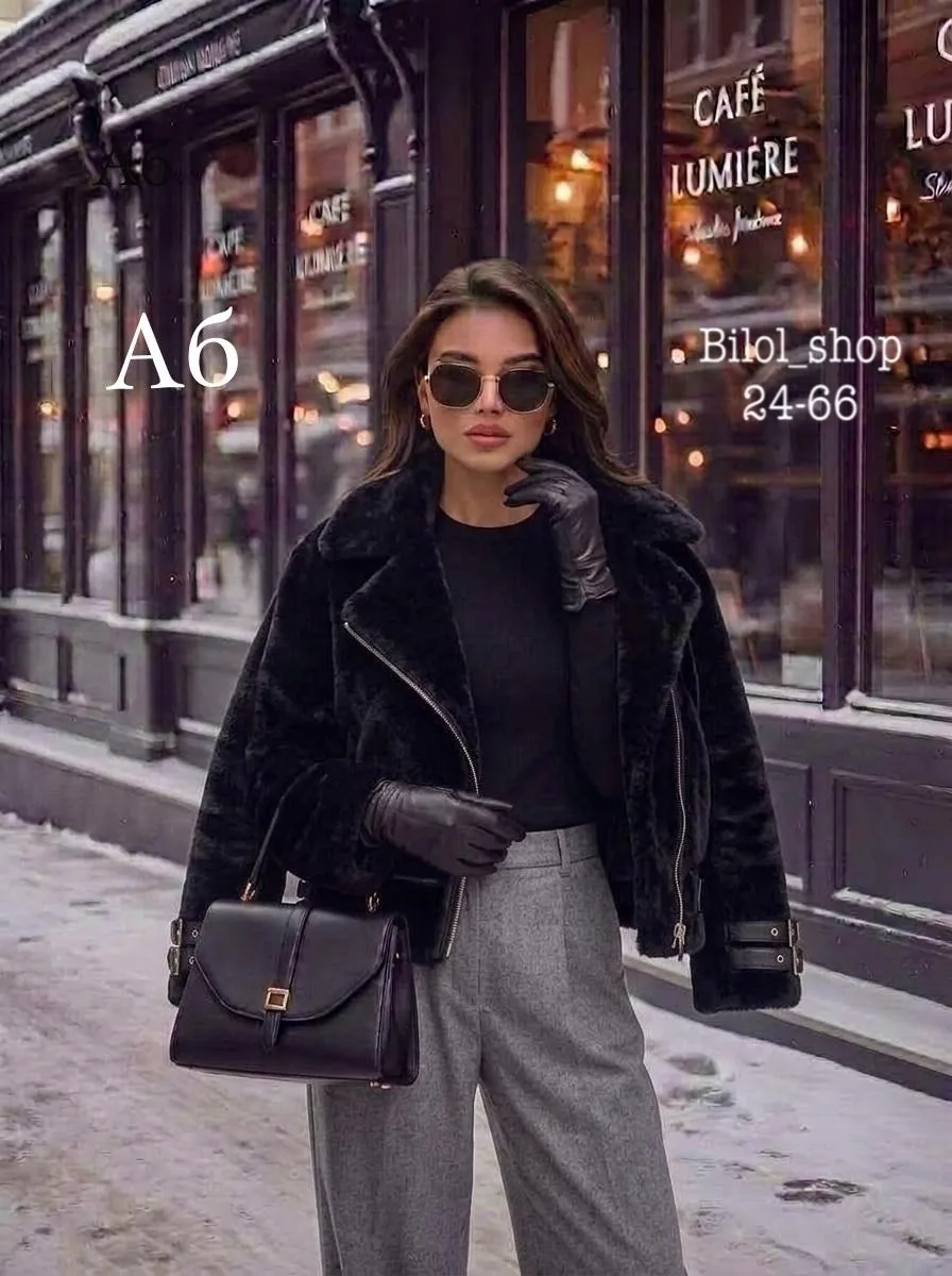 Одна из самых популярных дубленка года, кожа натуральная мех — фото 2