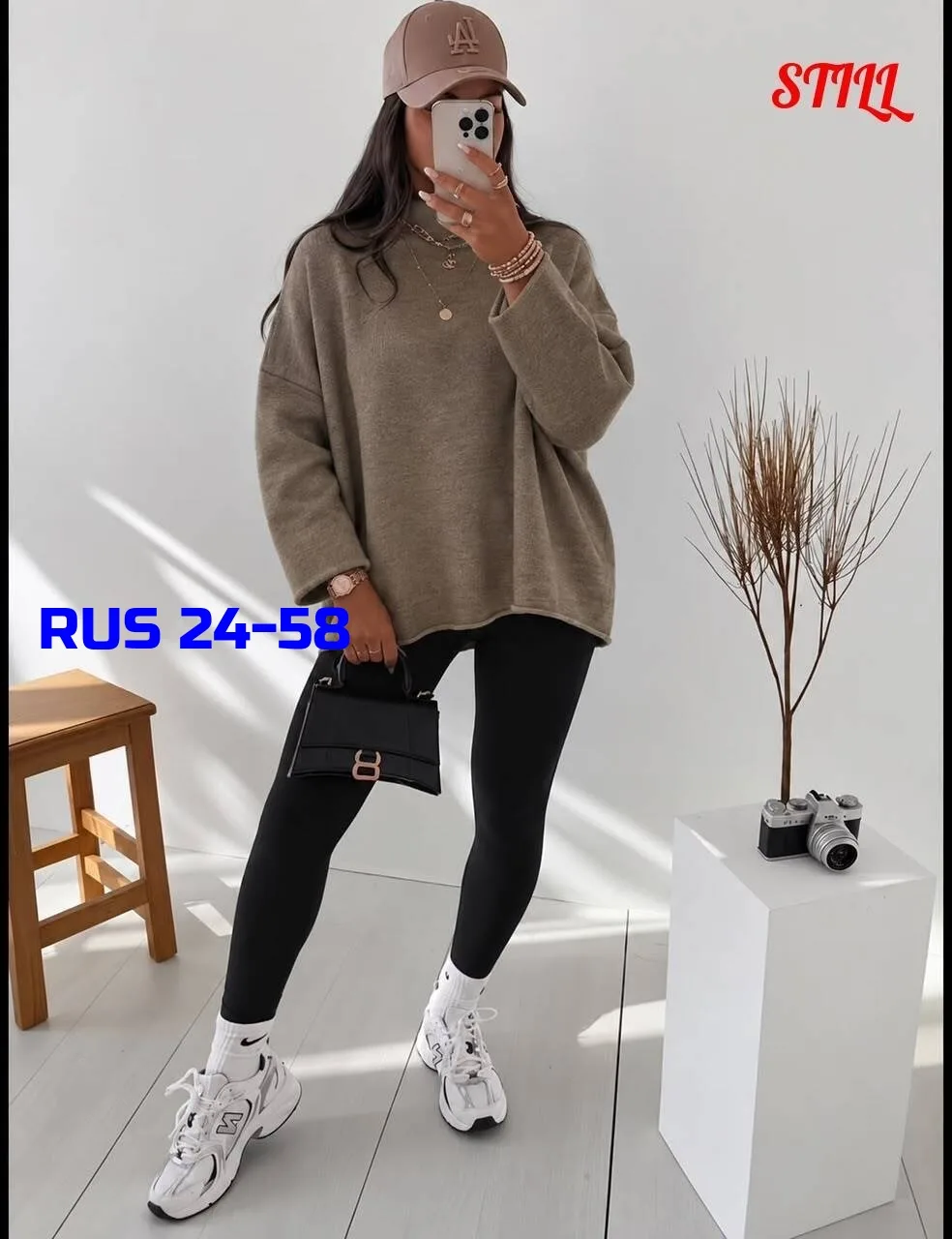 Свитер шерстяной из акрила и кашмира шерс акрил/кашмир — фото 1
