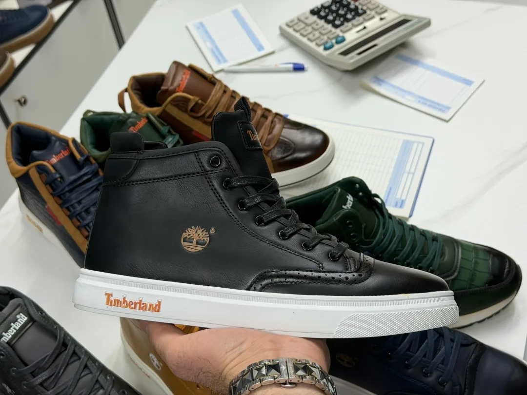 Кожаные ботинки зимние — фото 1