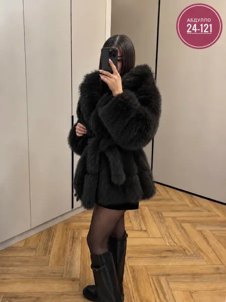 Пальто из ткани норка — фото 7