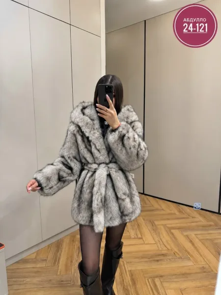 Пальто из ткани норка — фото 9