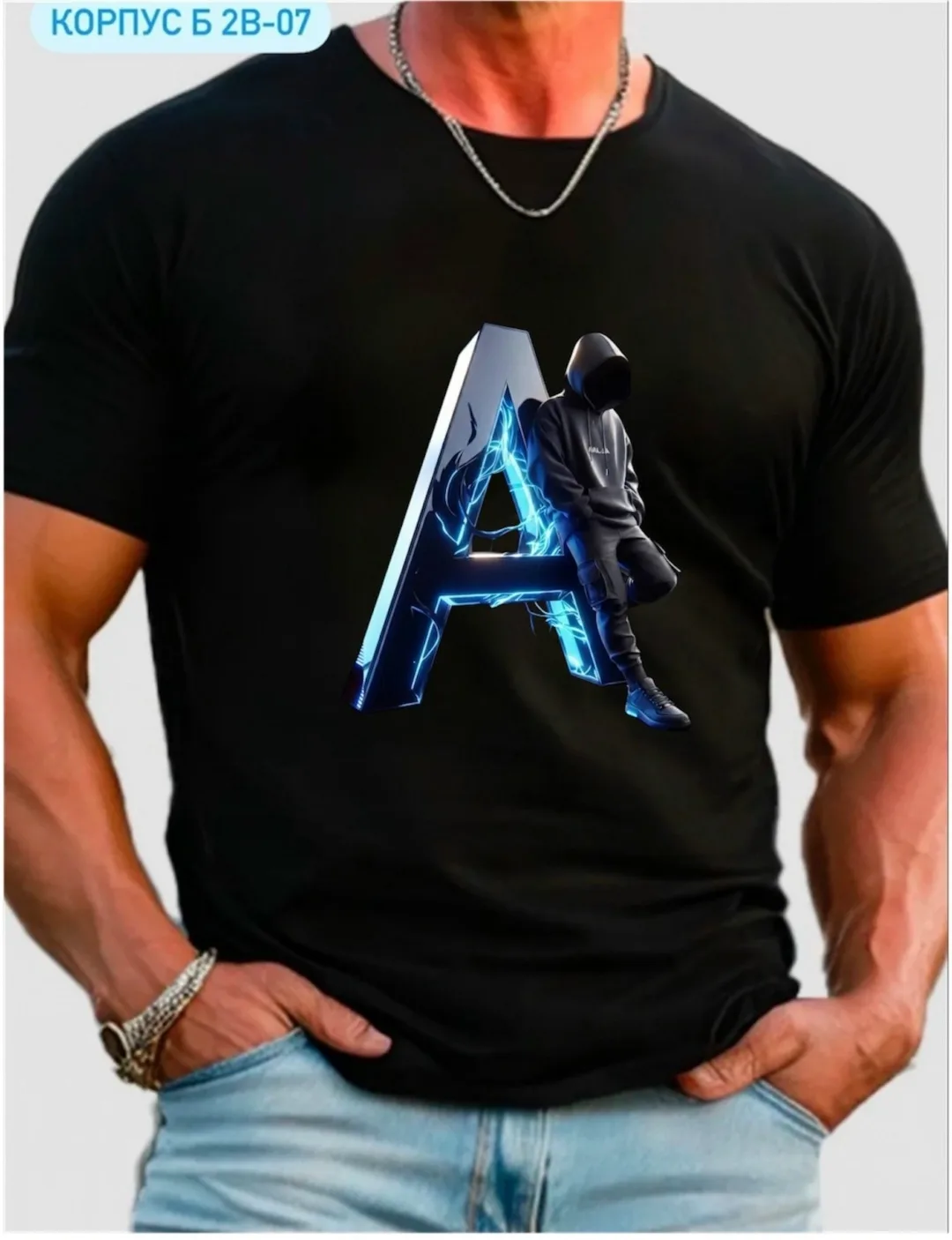 Мужская футболка из 100 хлопка — фото 1