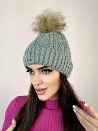 Теплая шапка с начесом из смеси шерсти — фото 6