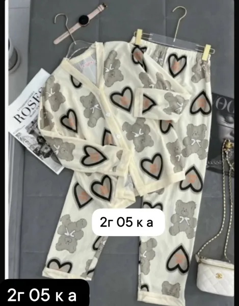 Пижама женская хлопок — фото 1