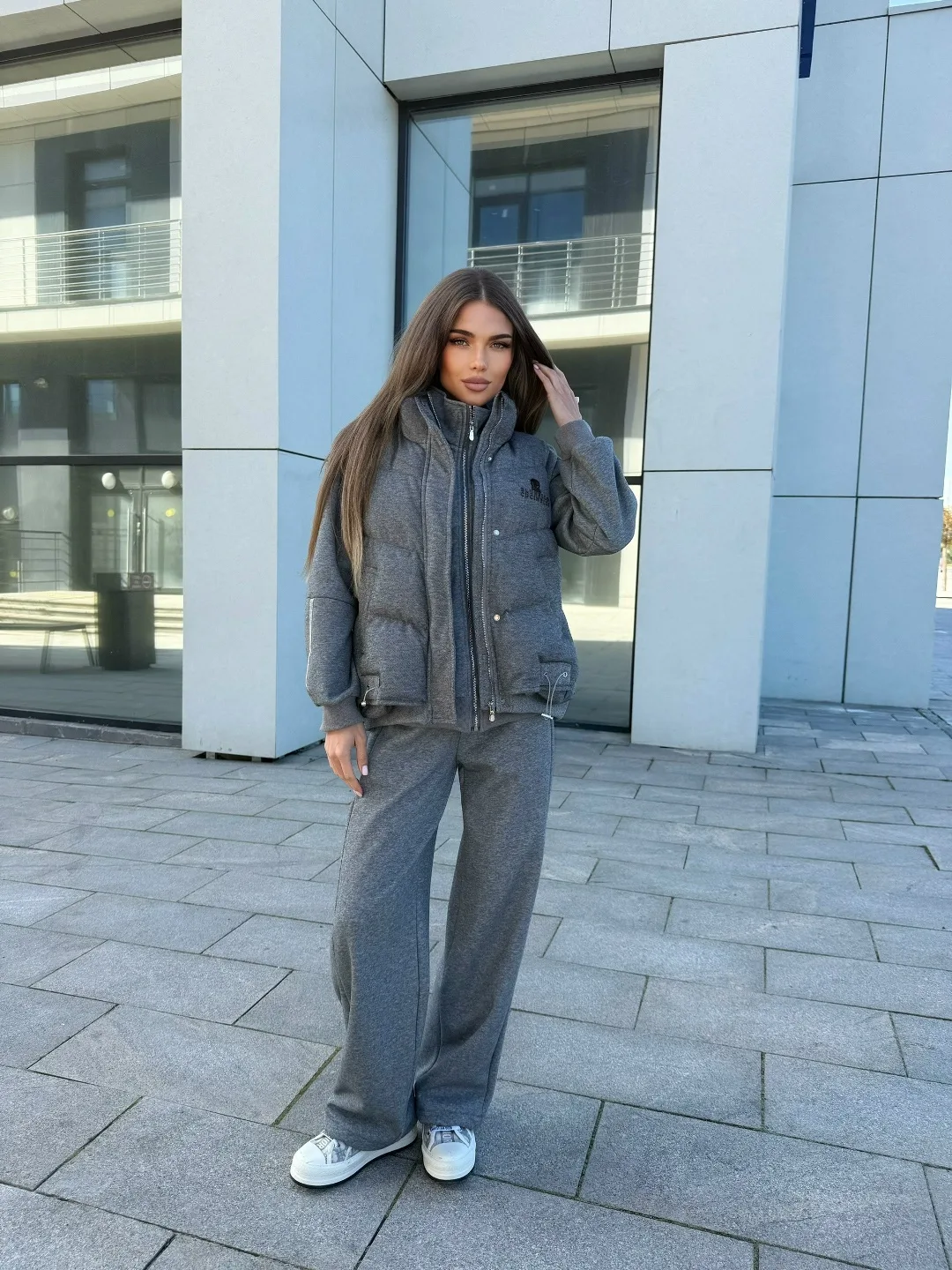 Костюм-тройка хлопок на флисе — фото 8