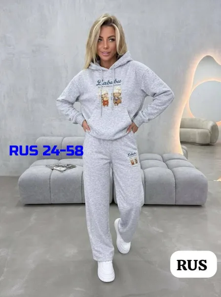 Спортивный костюм-двойка из ткани Двух Нитка — фото 1